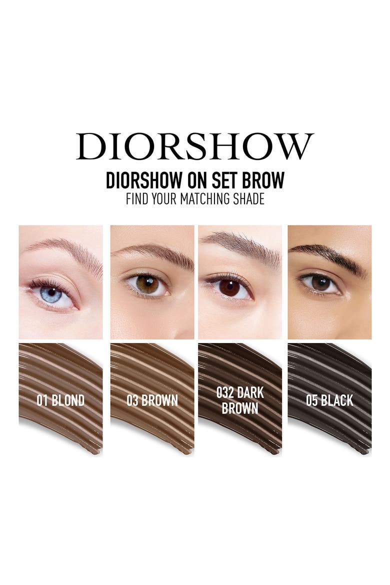 'Diorshow On Set Brow Gel, Alternate, color, 003 BROWN