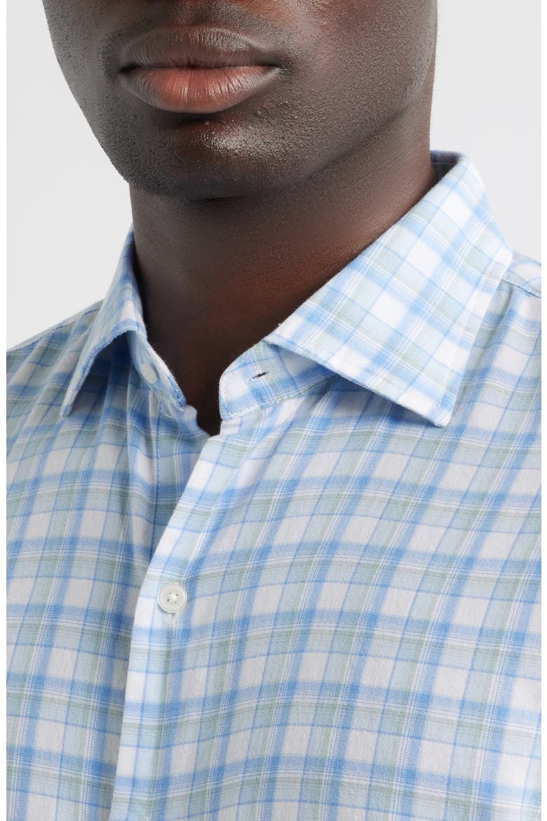 Waterrock Plaid Cotton & Lyocell Button-Up Shirt, Alternate, color, STREAM BLUE