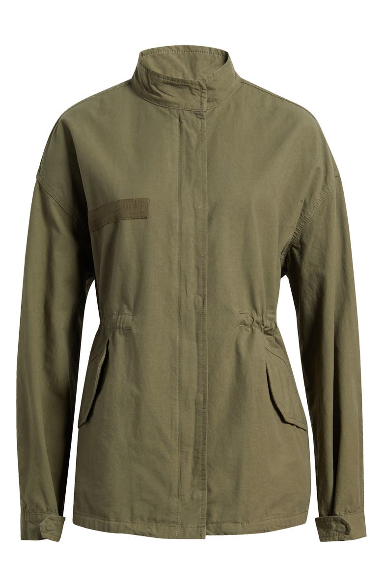 MANGO Aventura Cotton Jacket, Main, color, Khaki Green