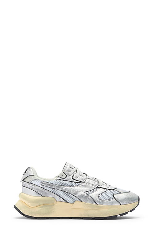 Diadora Mercury Elite Used Sneaker In Silver Metalized
