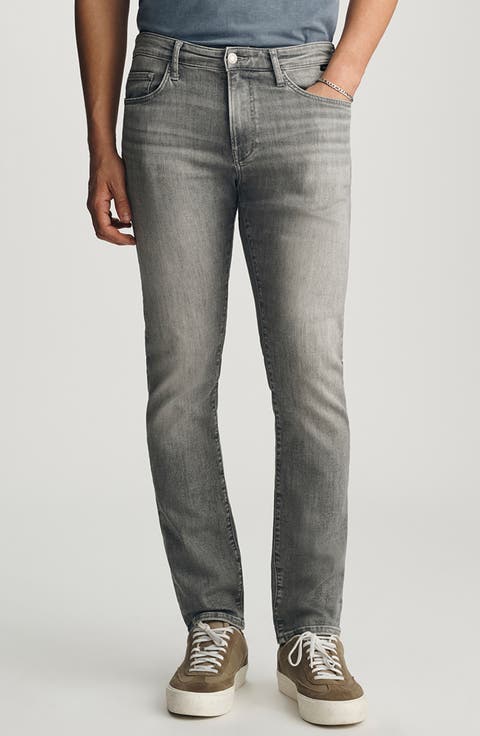 Jake Slim Fit Jeans (Grey Brushed Feather Blue)