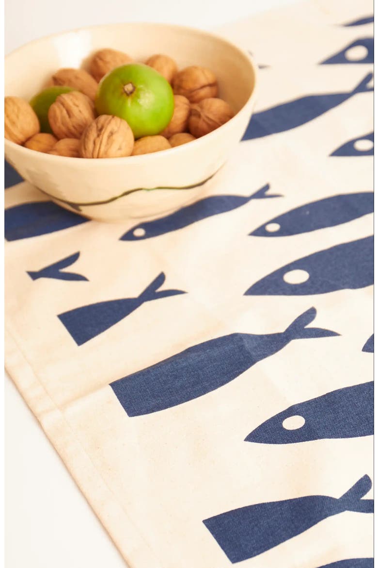 Tea Towels Set of 3 - Fish White / Lobster / Seafood Platter, Alternate, color, Tea Towel