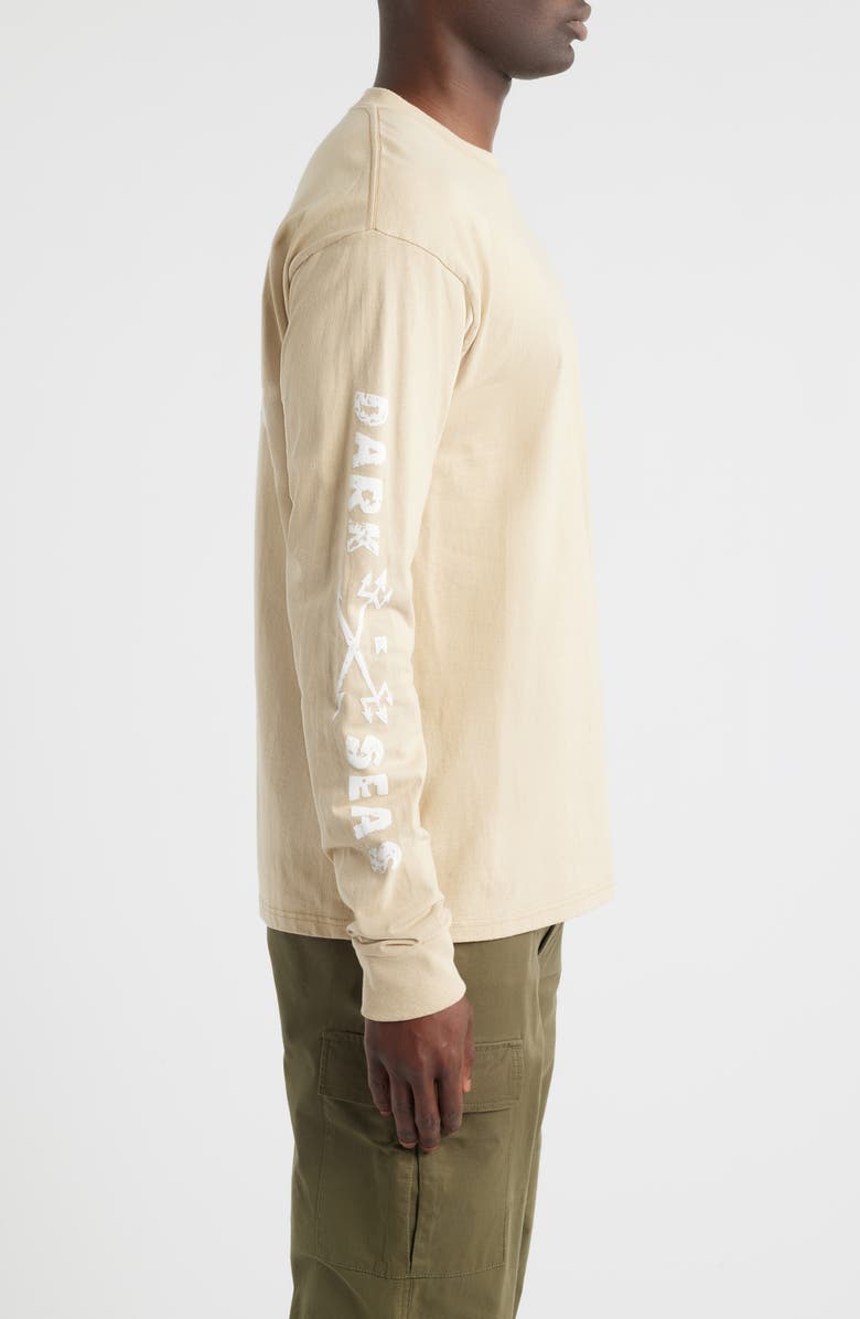 DARK SEAS Wreckage Long Sleeve Cotton Top, Alternate, color, Sand