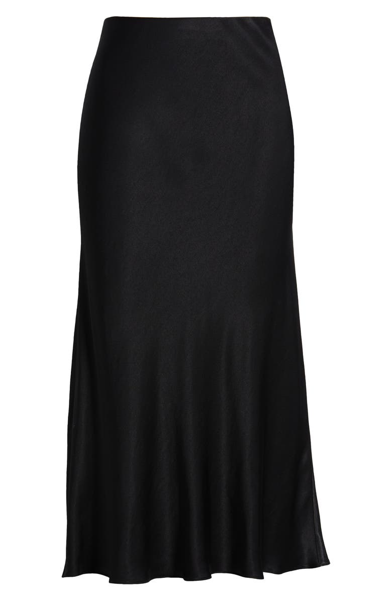 Nordstrom Bias Cut Satin Skirt, Alternate, color, 