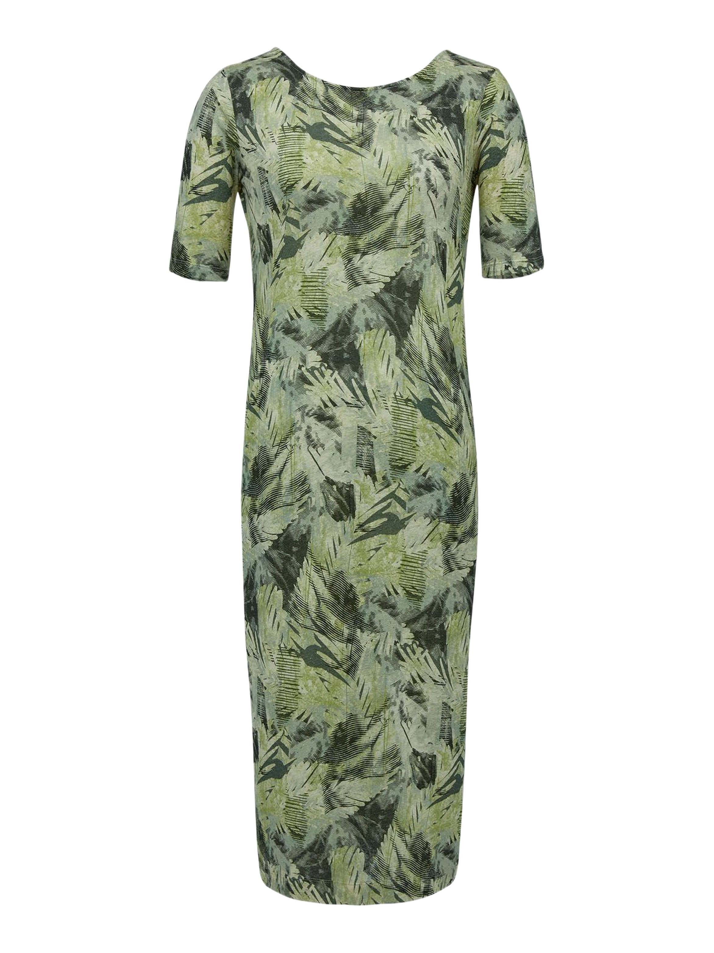 Linen Cotton Blend Button Back Dress - image 2