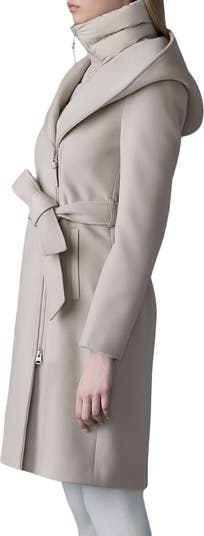 エレガント【Mackage】SHIA-SLB 2-in-1 ウールコート Shia-SLB, 2-in-1 double-face wool coat with removable bib