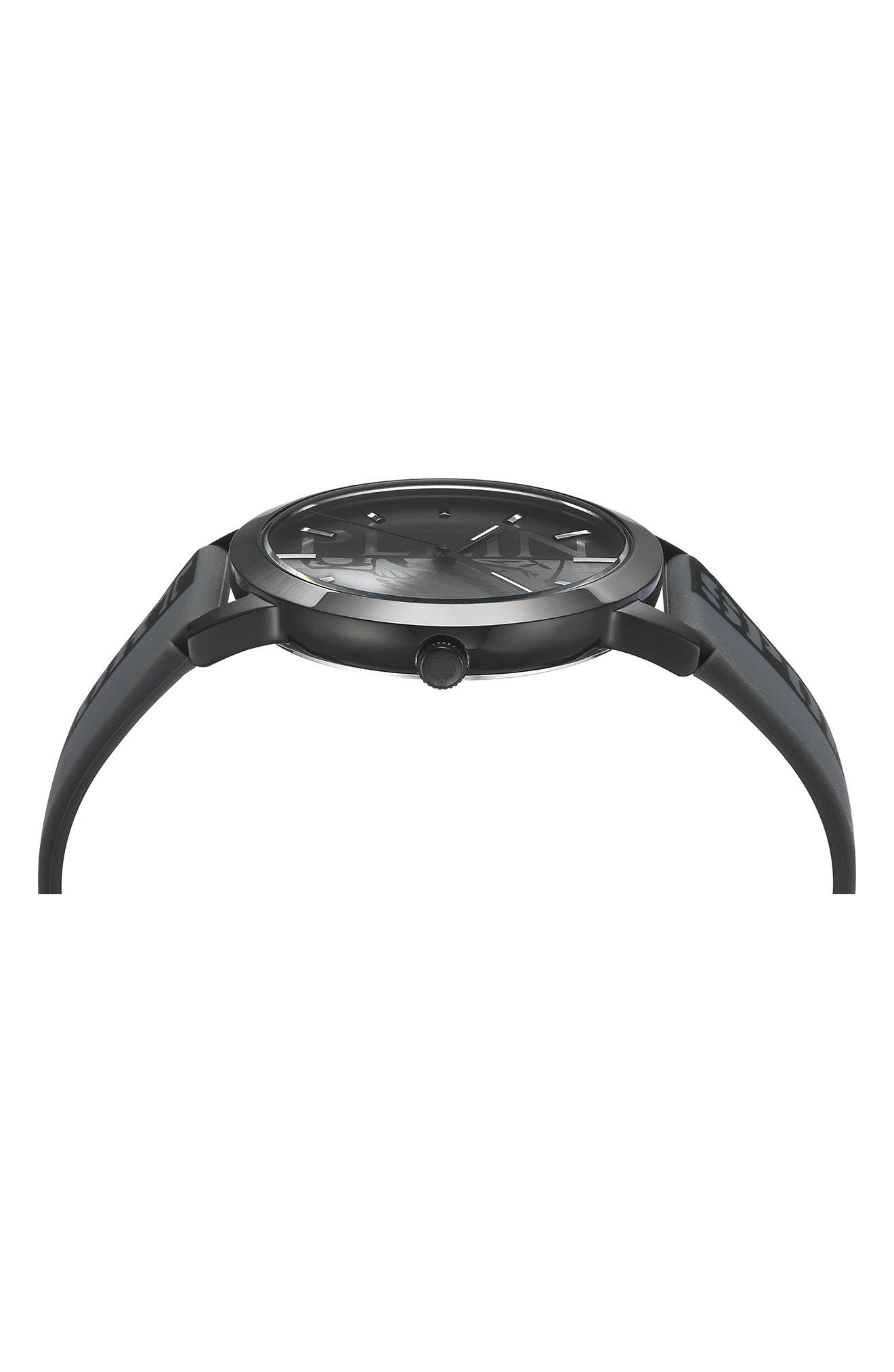 PLEIN SPORT Three-Hand Quartz Silicone Strap Watch, 44mm (Men ...