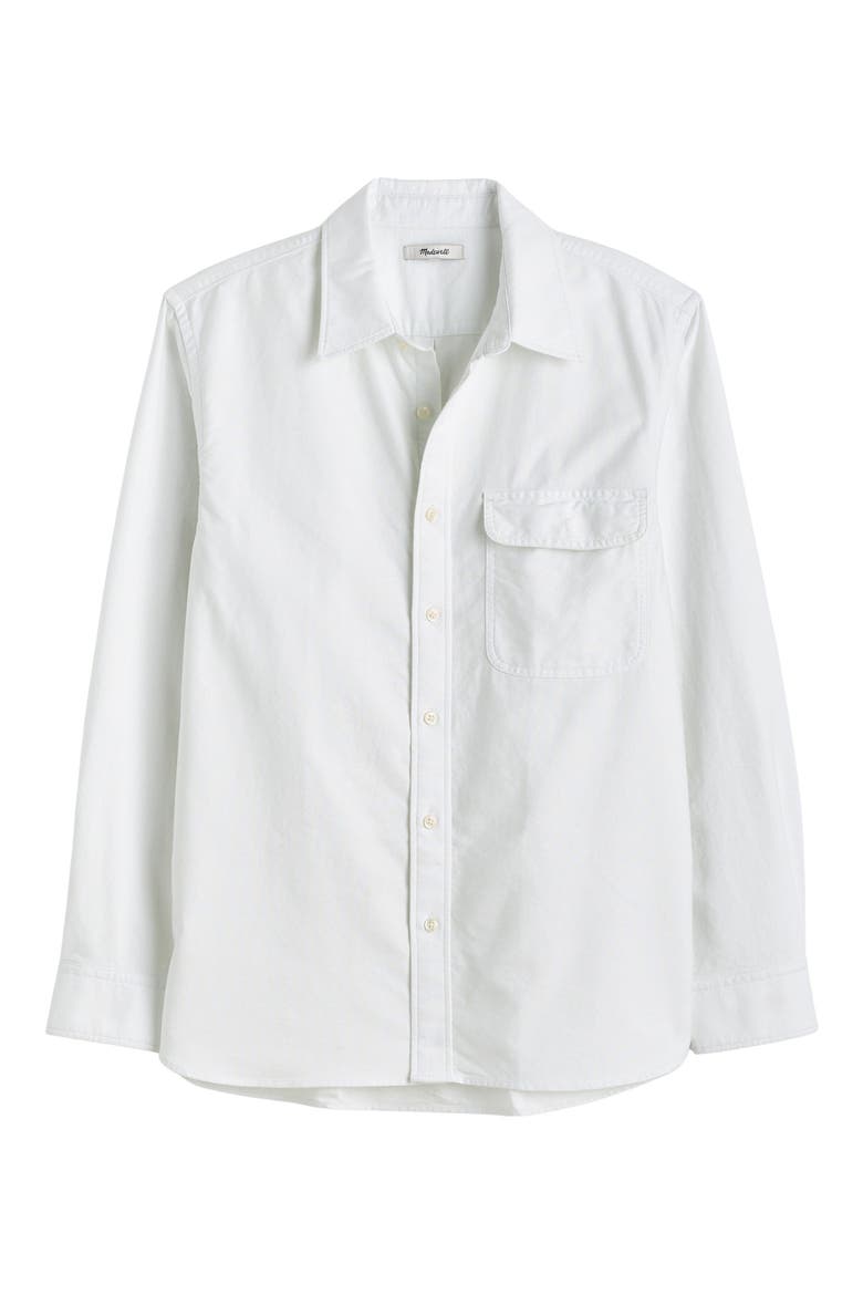 Allday Single Pocket Oxford Shirt, Alternate, color, WHITE