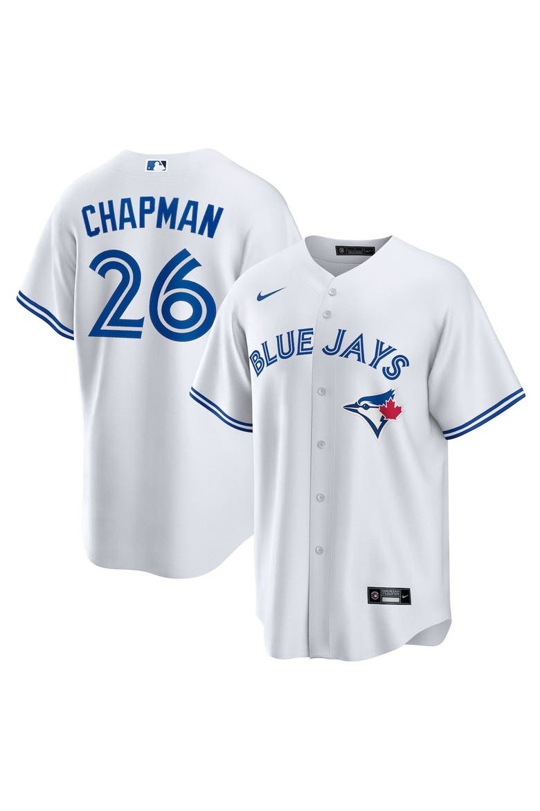 Men's Nike Matt Chapman White Toronto Blue Jays Replica Player Jersey, Main, color, White