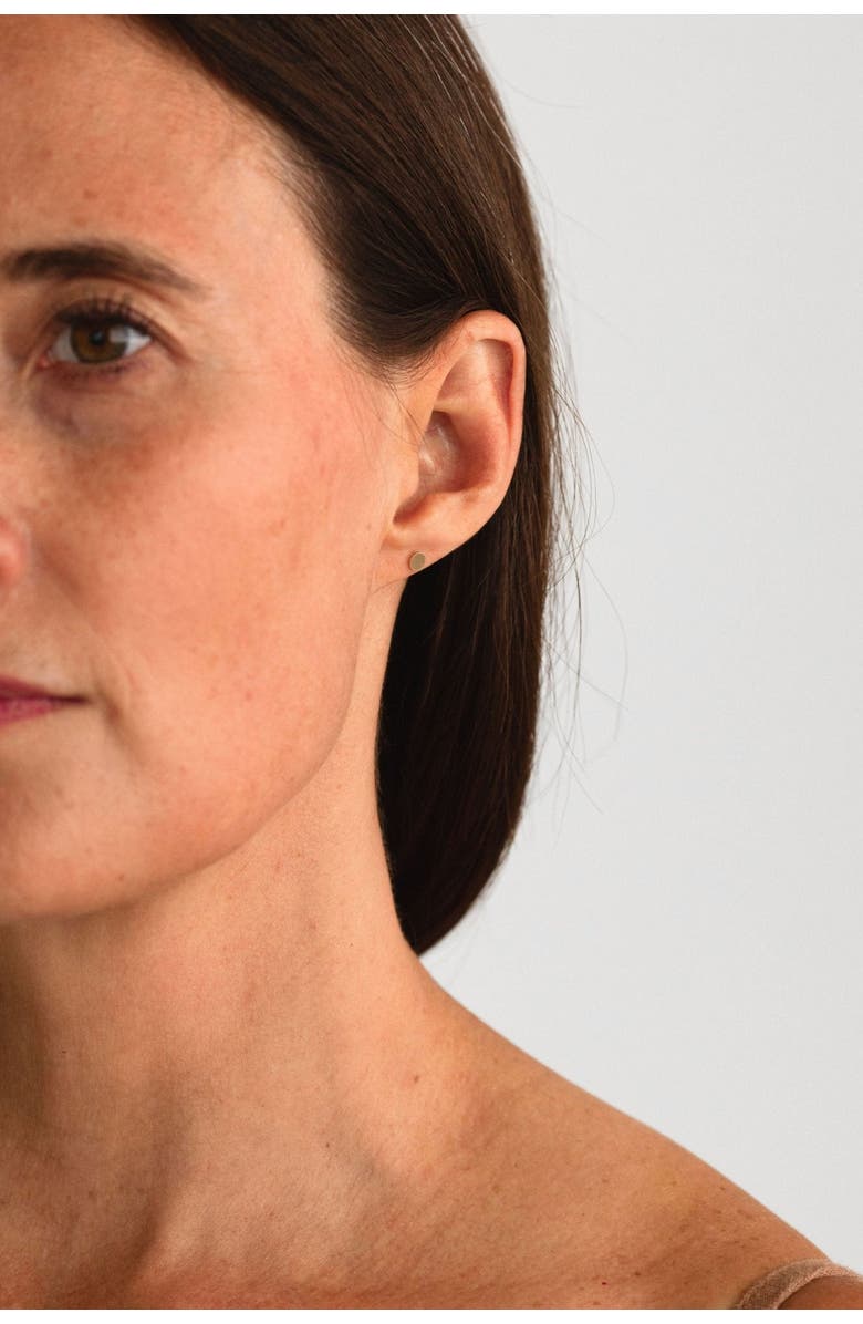 Sheena Marshall Jewelry Mia Flat Circle Studs, Alternate, color, 14K Gold Fill