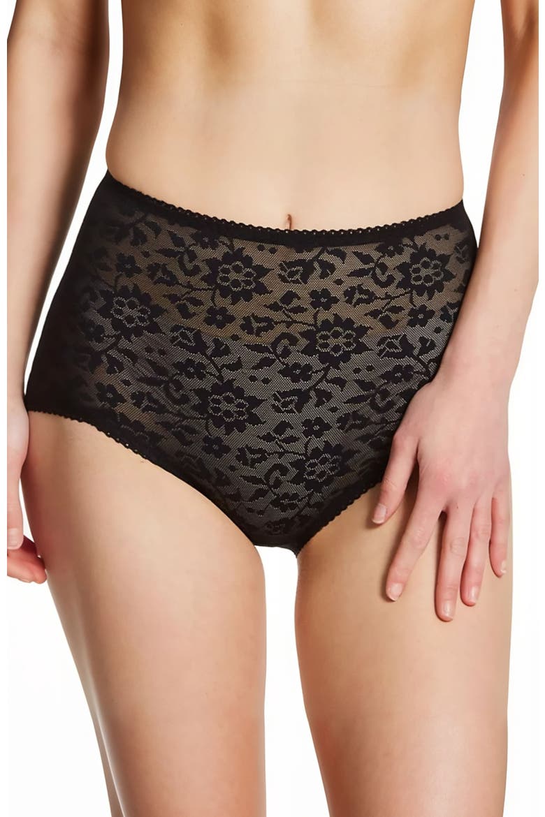 V- Leg Panty Brief Extra Firm Shaping, Main, color, Black