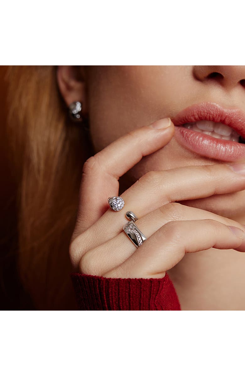 ANIA HAIE Celestial Crystal Pavé Band Ring, Alternate, color, Silver