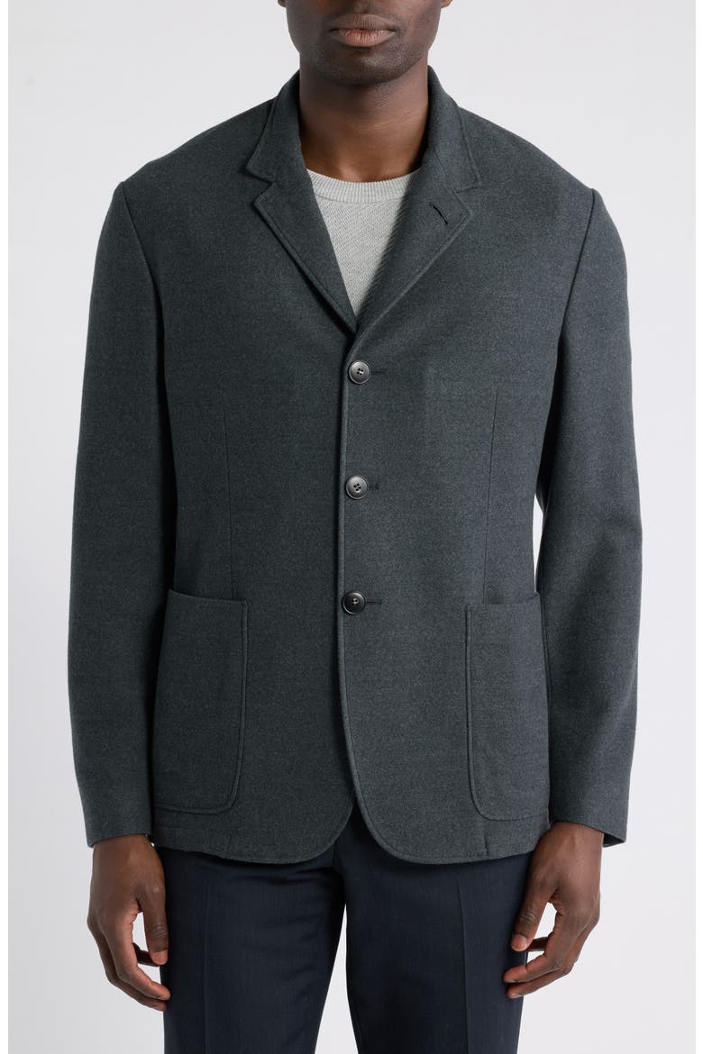 Bruma Trim Fit Solid Wool Suit Jacket, Alternate, color, CHARCOAL