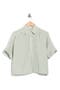 selected Soft Green/ White Stripe