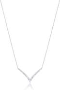 The Lovery Fine Jewelry Diamond V Necklace