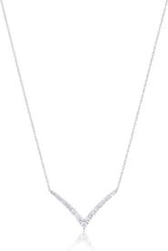 The Lovery Fine Jewelry Diamond V Necklace