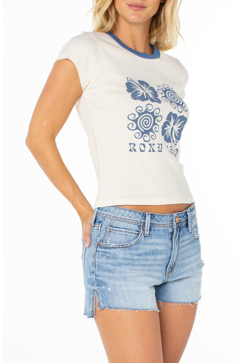 Hibiscus Swirl 90s Baby Tee, Alternate, color, CLOUD DANCER