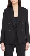 Vince Double Breasted Crepe Blazer