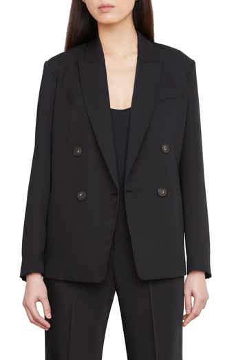 Vince Double Breasted Crepe Blazer