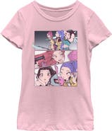 KPop Demon Hunters Girls' HUNTR/X Manhwa Comic Panels T-Shirt