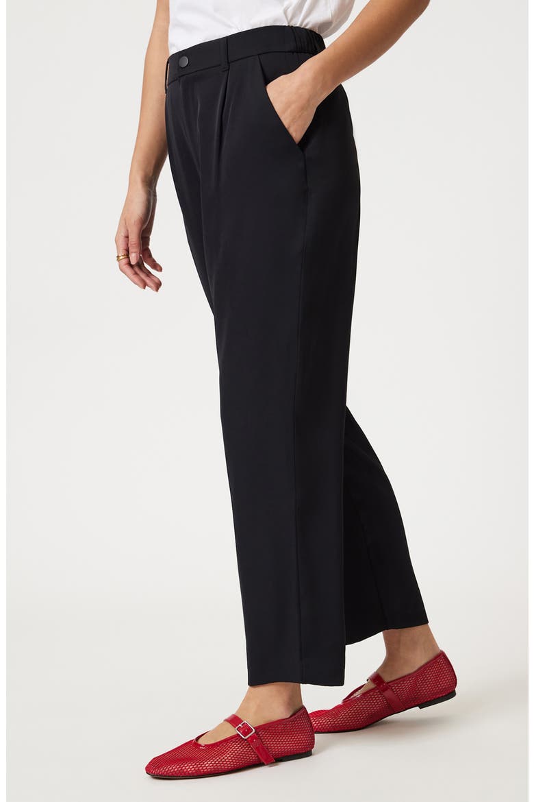 Crop Straight Leg Pants, Alternate, color, BLACK
