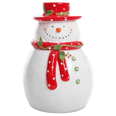 Jolly Plenitude 7.5" Snowman Cookie Jar