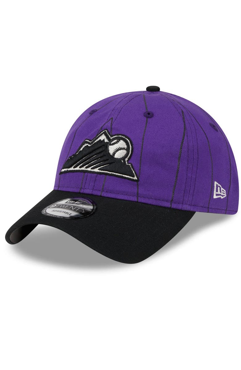 New Era Men's New Era  Purple Colorado Rockies 2024 Batting Practice 9TWENTY Adjustable Hat, Main, color, 