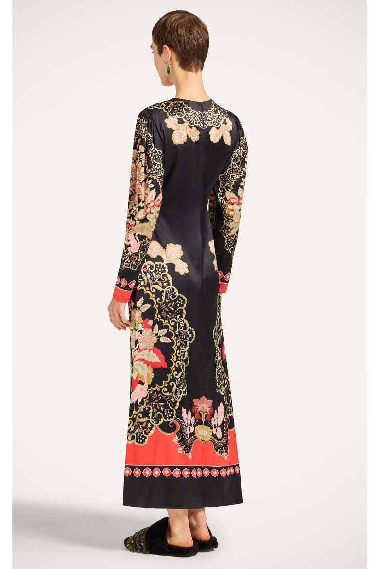 Clingy Swing Dress, Alternate, color, Cornucopia Placée Black