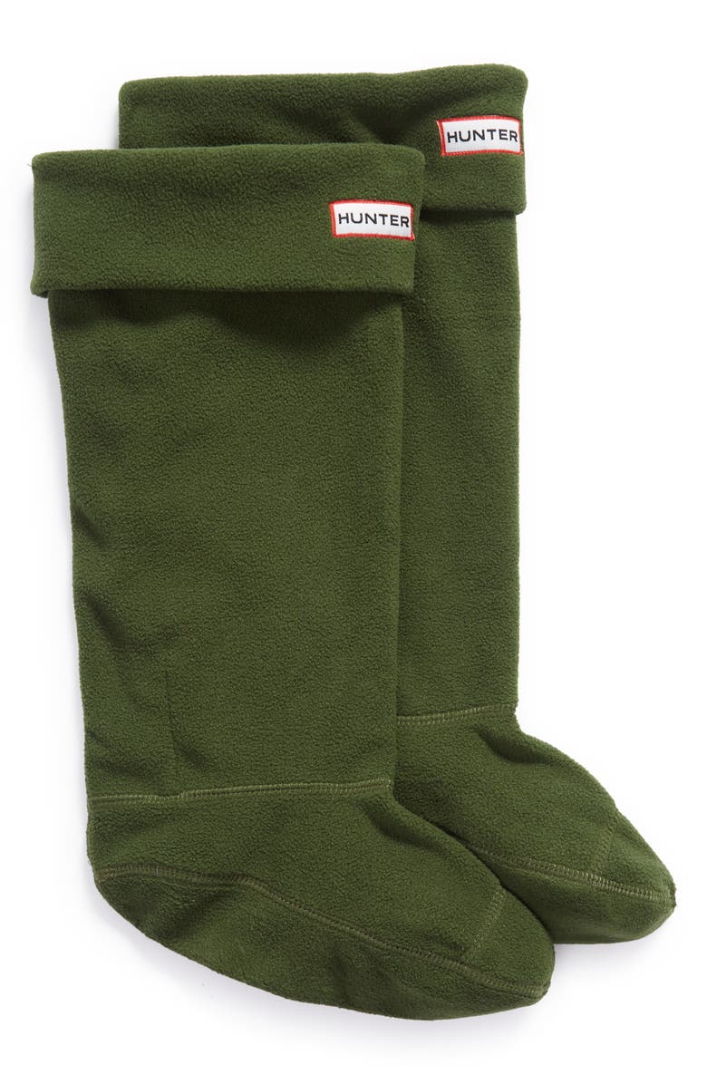 Hunter Original Tall Fleece Welly Boot Socks, Alternate, color, 