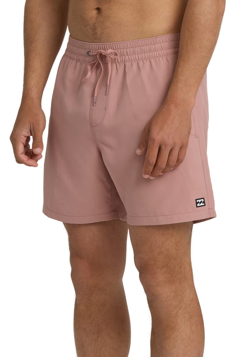 All Day Layback Swim Trunks, Alternate, color, ASH ROSE
