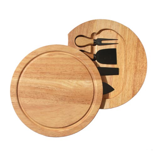 True Camembert Cheese Board & Tool Set In Brown