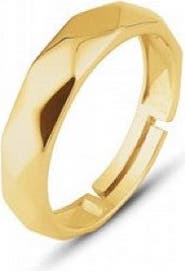 Spero London Sterling Silver Wide Hammered Ring