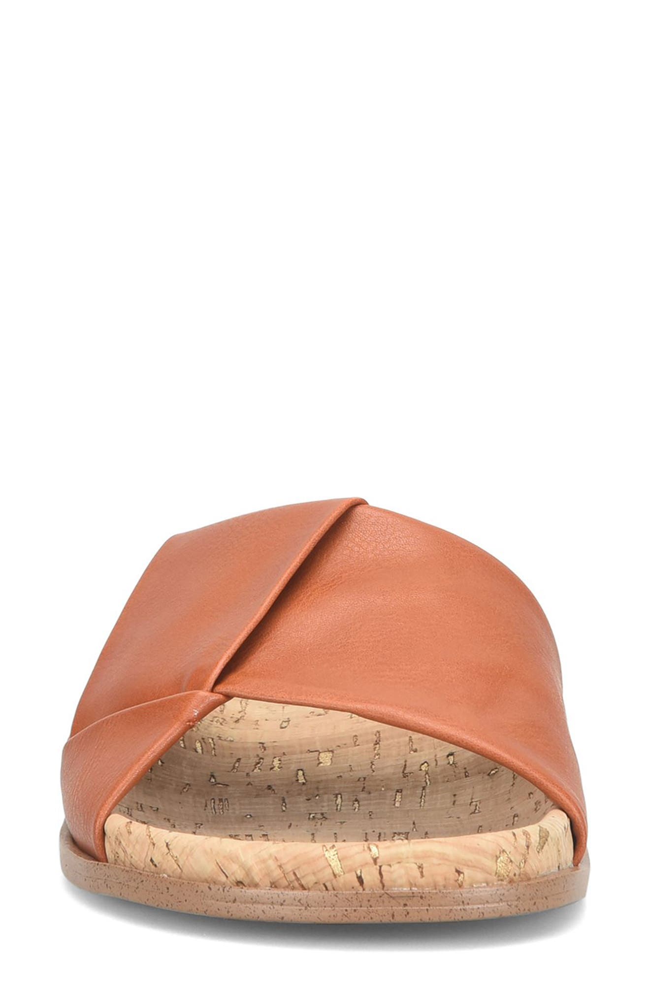 KORKS Aurora Slide Sandal, Alternate, color, Dark Tan
