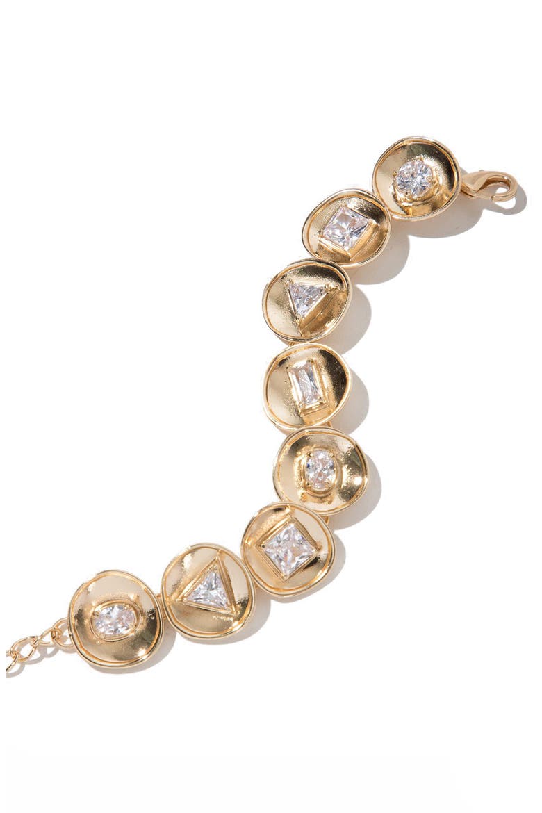 Brielle Charm Bracelet, Alternate, color, GOLD