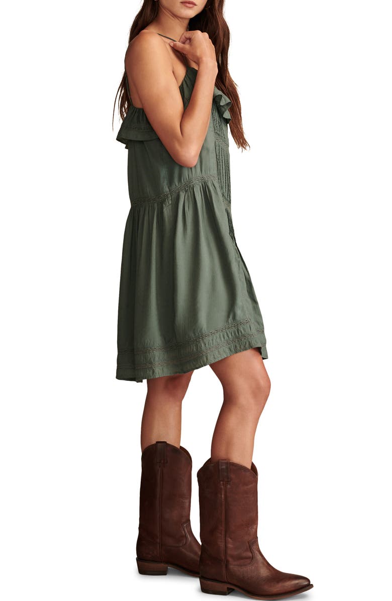 Lucky Brand Lace Trim Dress, Alternate, color, 