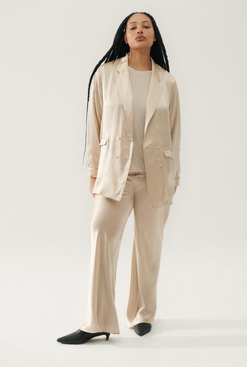 Shop Silk Laundry Relaxed Blazer Hazelnut