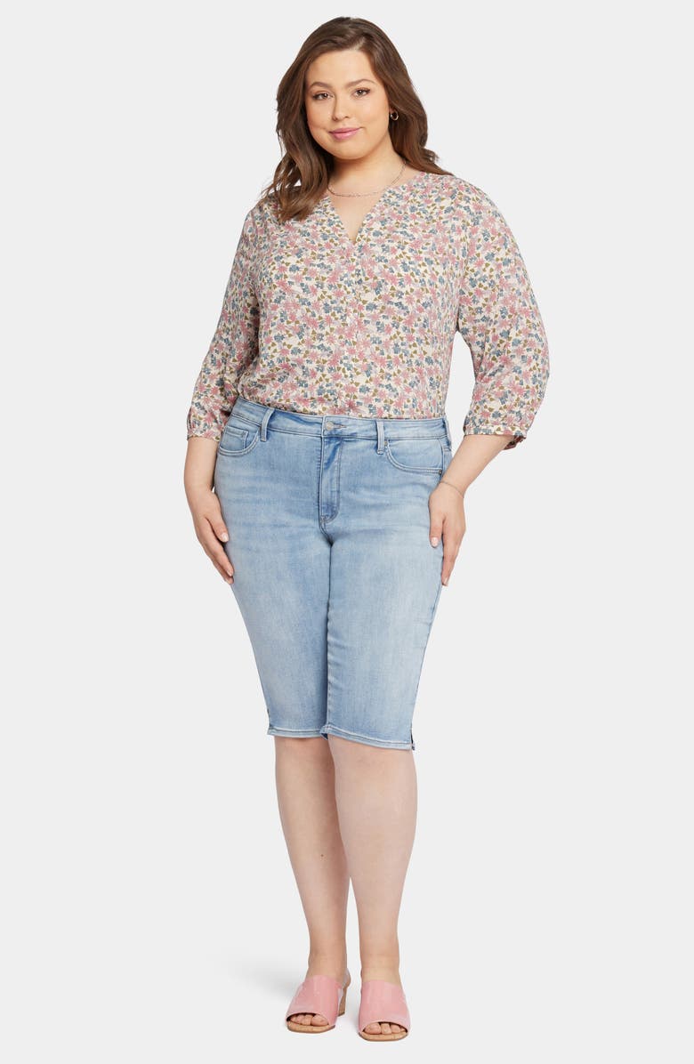 NYDJ Bike Rivet Side Slit Shorts, Alternate, color, 