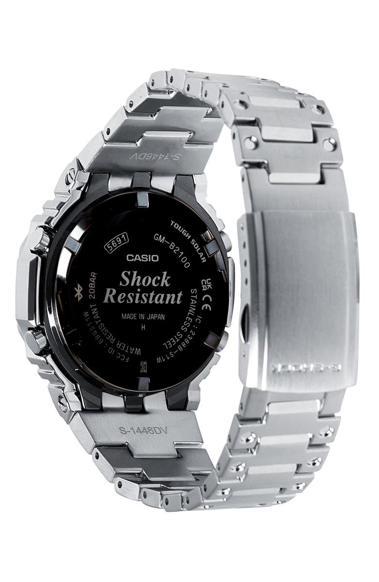 G-SHOCK Full Metal 2100 Series Ana-Digi Bluetooth Watch, 49.8mm X 44.4mm, Alternate, color, Silver