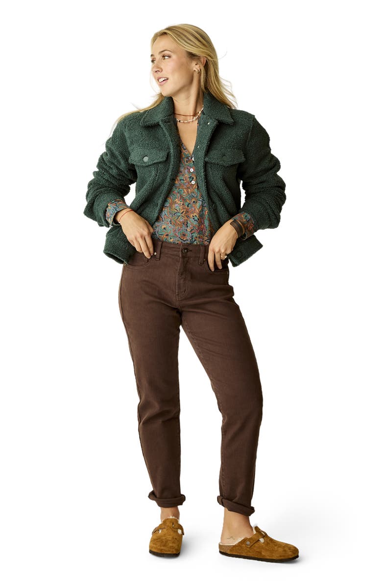 Carve Designs Rhea Boucle Trucker, Alternate, color, Pine