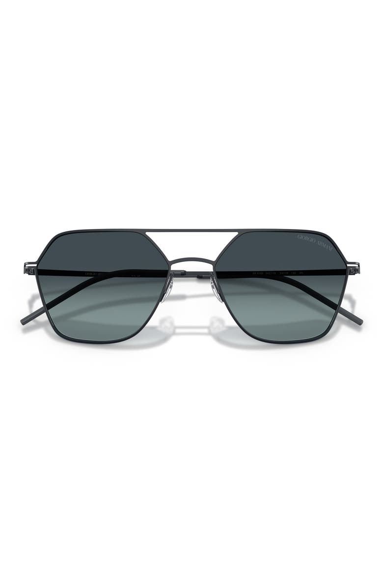 54mm Square Sunglasses, Alternate, color, MATTE BLUE / BLUE GRADIENT