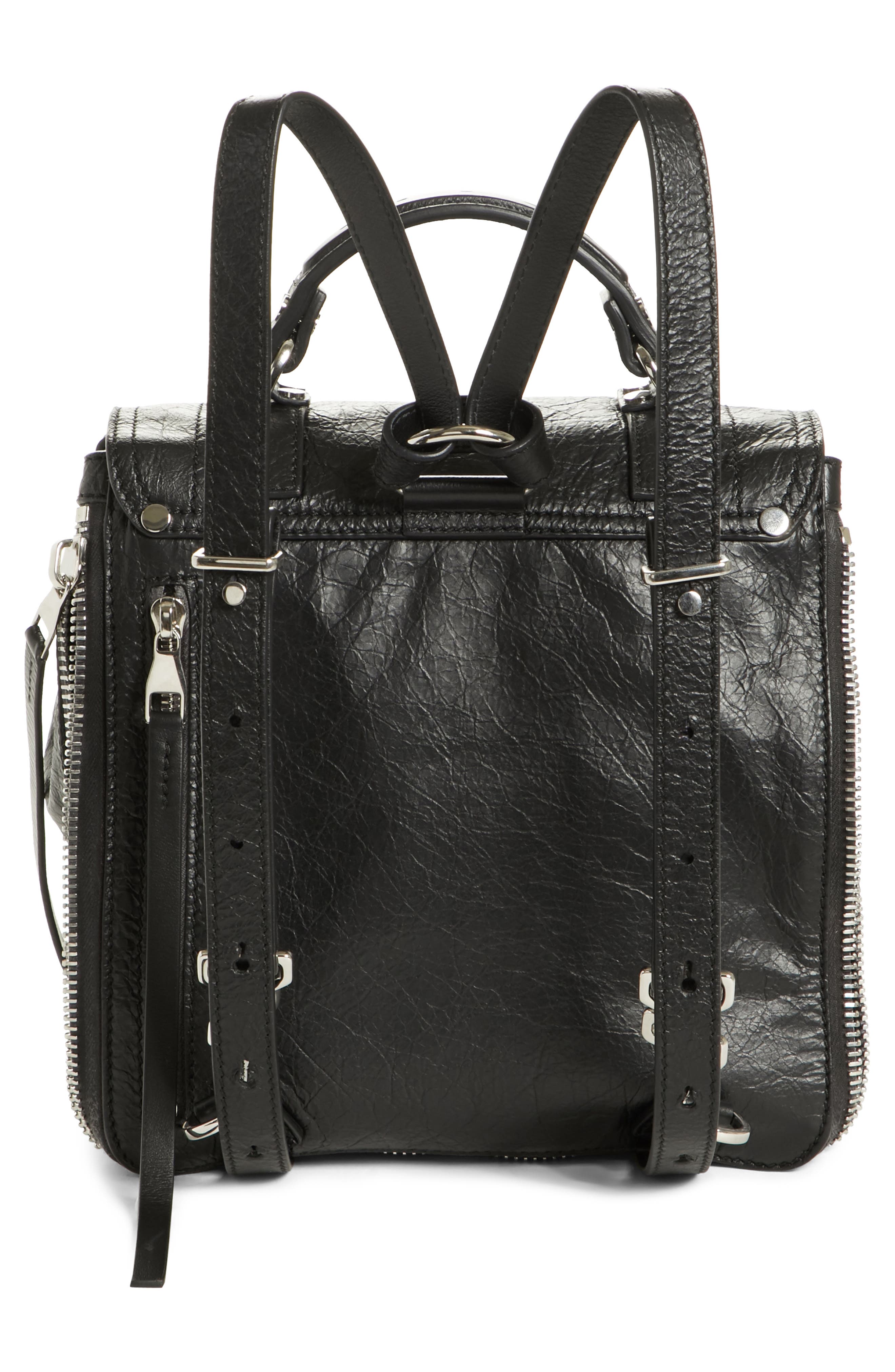 Proenza Schouler PS1 Leather Convertible Backpack, Alternate, color, 