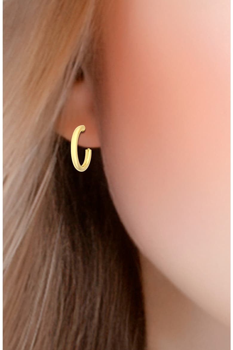 35mm Tube Hoop Earrings, Alternate, color, GOLD