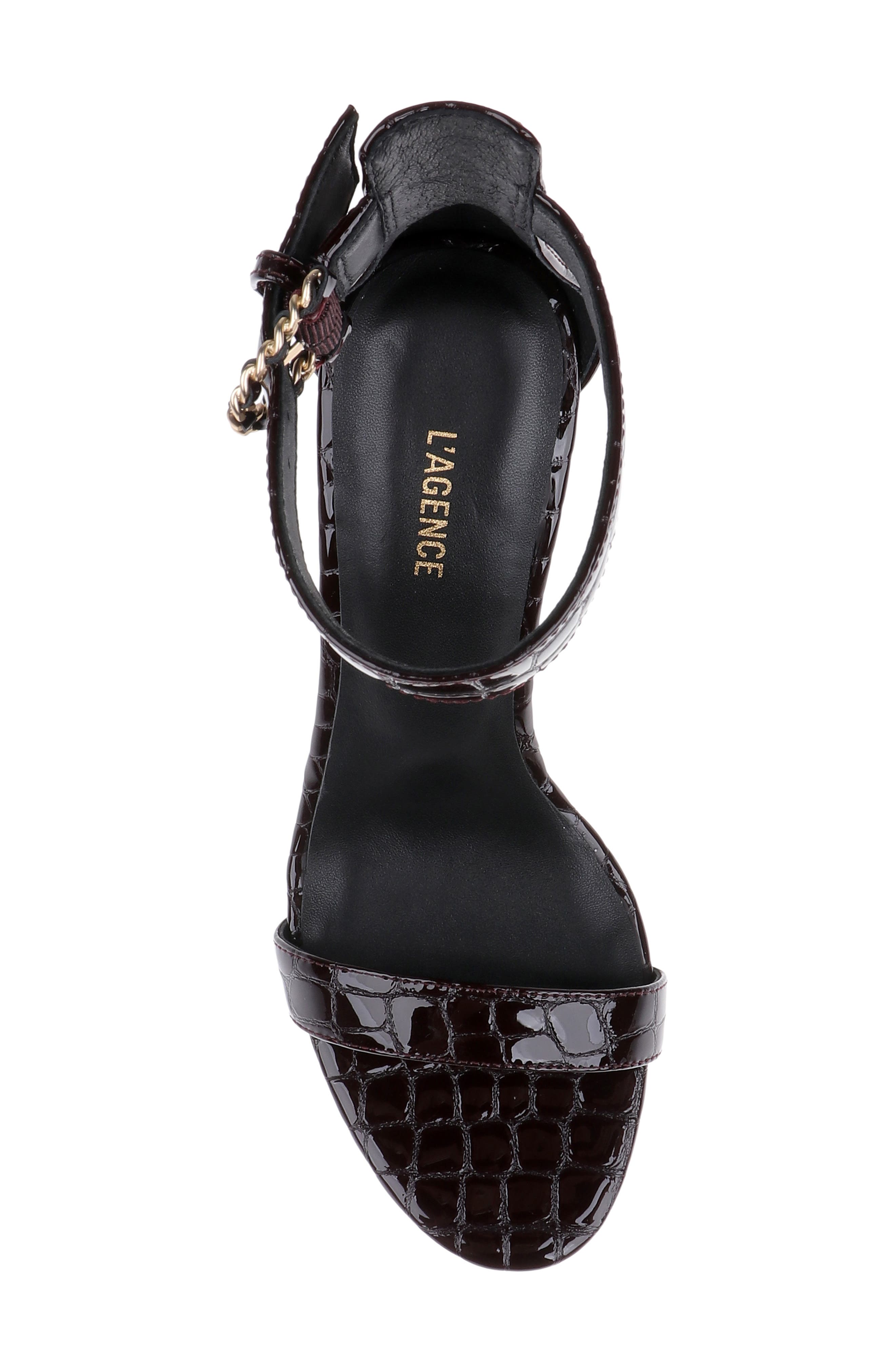 Gisele VII Sandal, Alternate, color, BURGUNDY PATENT