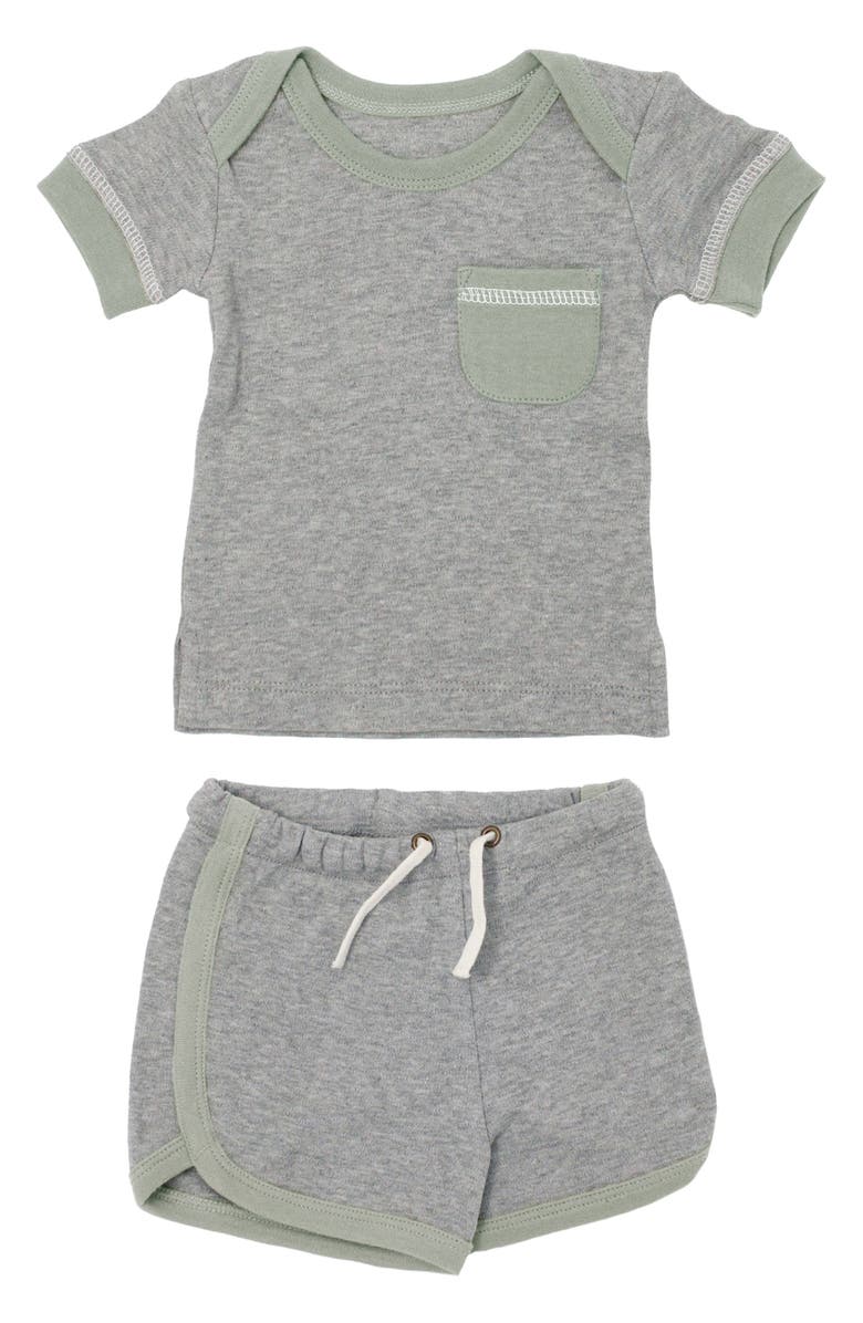 L'ovedbaby Organic Cotton T-Shirt & Shorts Set, Main, color, 