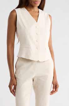 Theory Linen Blend Vest