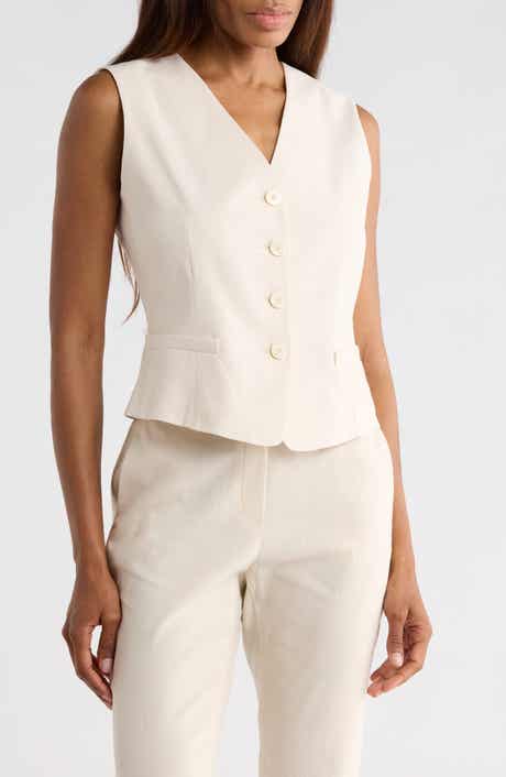 Theory Linen Blend Vest