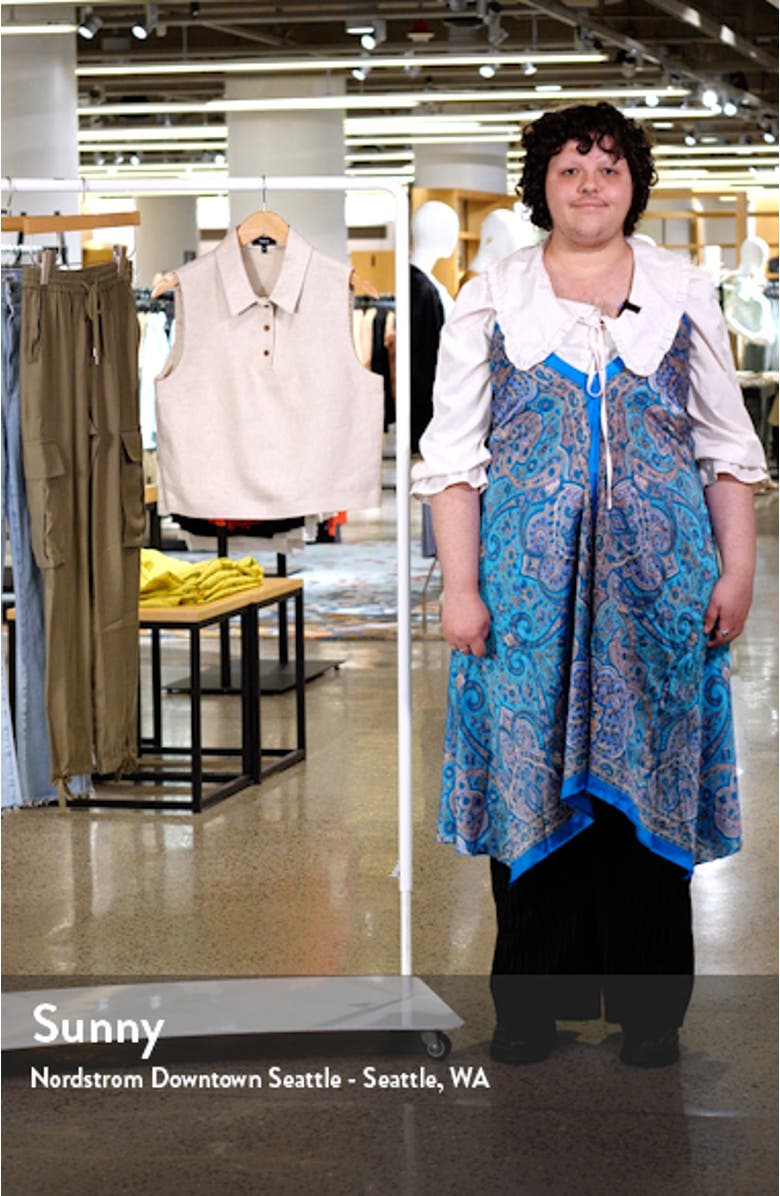 Sleeveless Linen Crop Polo, sales video thumbnail