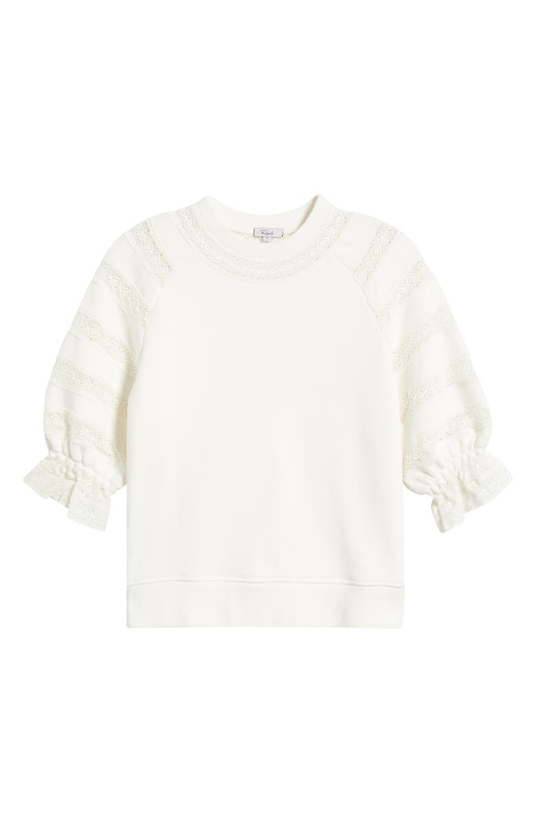 Rails Aggy Lace Sweater, Alternate, color, Ivory