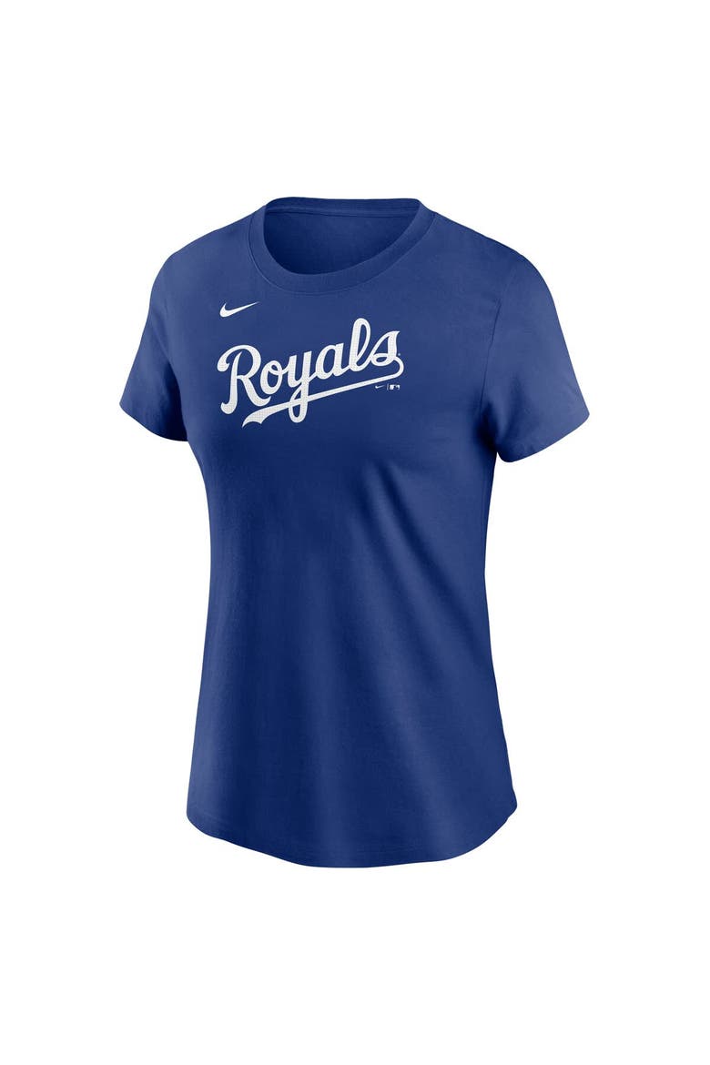 Women's Nike Jac Caglianone Royal Kansas City Royals Fuse Name & Number T-Shirt, Alternate, color, Royal