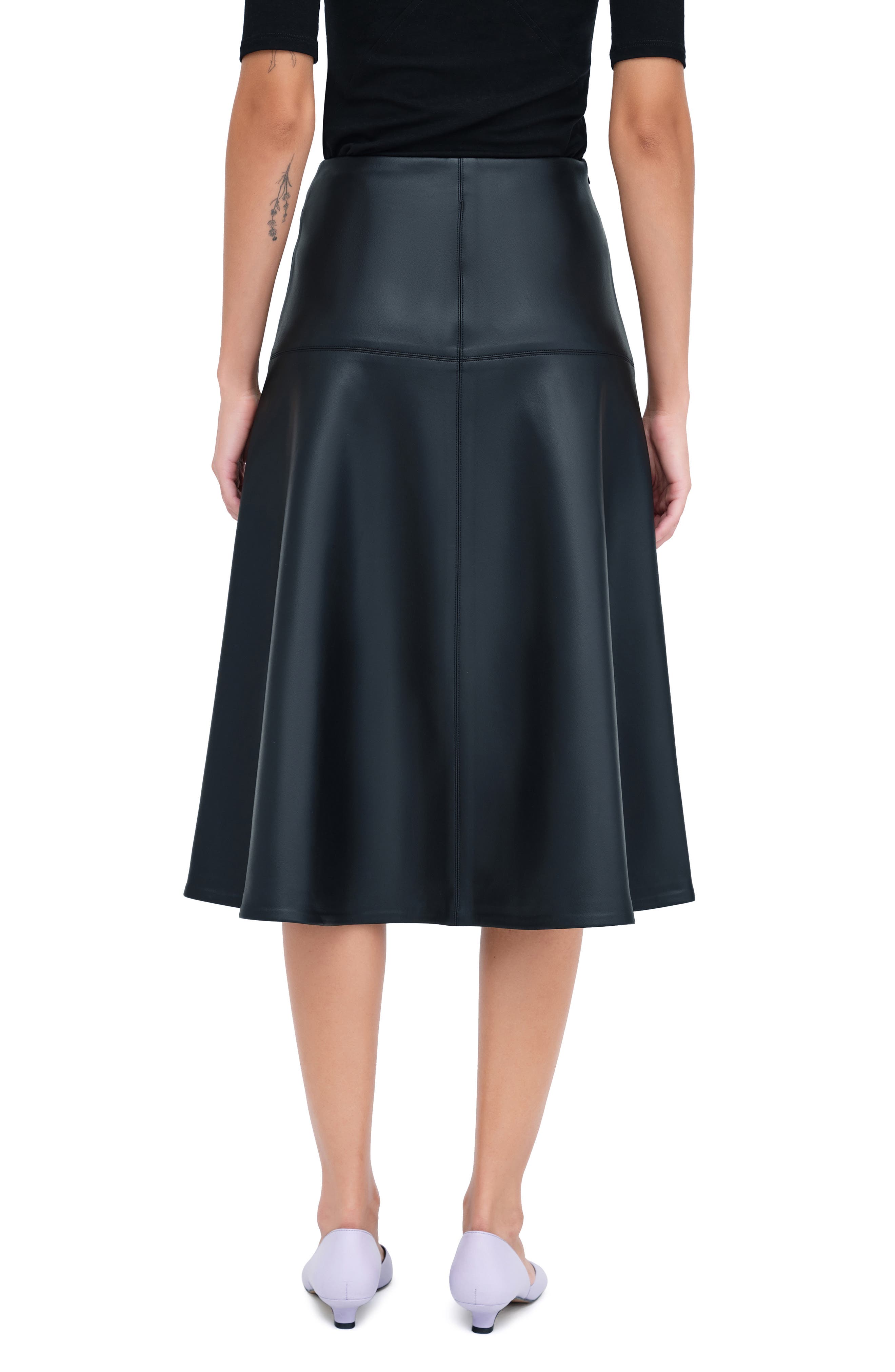 Lexi Faux Leather Skirt - image 2
